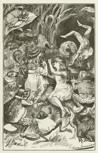 Illustration für Sylvie und Bruno von Lewis Carroll von Harry Furniss