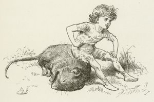 Illustration für Sylvie und Bruno von Lewis Carroll von Harry Furniss