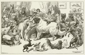 Illustration für Sylvie und Bruno von Lewis Carroll von Harry Furniss