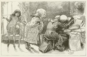 Illustration für Sylvie und Bruno von Lewis Carroll von Harry Furniss