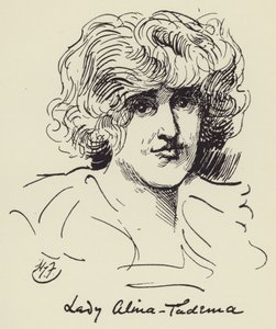 Lady Alma Tadema von Harry Furniss