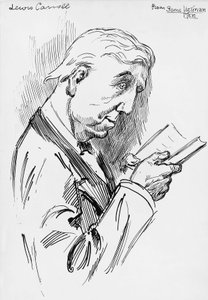 Porträt von Lewis Carroll, Pseudonym von Charles Lutwidge Dodgson (Cheshire) von Harry Furniss
