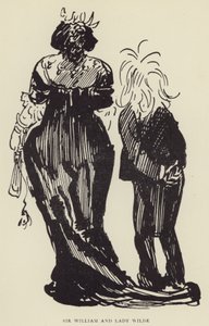 Sir William und Lady Wilde von Harry Furniss