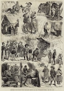 Skizzen beim Treffen und Lager der National Rifle Association auf Wimbledon-Common von Harry Furniss