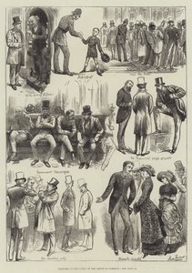 Skizzen in der Lobby des House of Commons von Harry Furniss