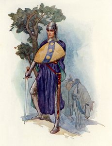 Ein Ritter versperrt den Weg von Harry George Theaker