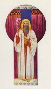Moses hielt die Stäbe hoch von Harry George Theaker