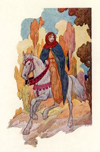 Prinzessin Guinevere reitet von Harry George Theaker