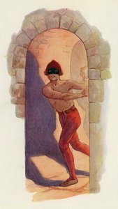 Der erste von ihnen war von der Taille aufwärts nackt und trug eine schwarze Maske von Harry George Theaker
