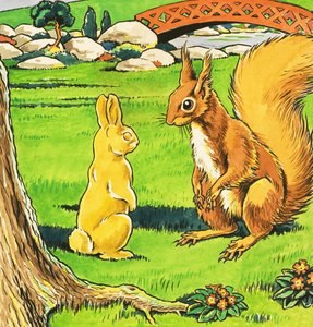 Kleines rotes Eichhörnchen