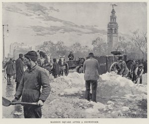 Madison Square nach einem Schneesturm