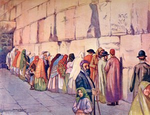 Die Klagemauer, Jerusalem, Palästina, um 1910, aus Ein Buch des modernen Palästina von Richard Penlake, veröffentlicht um 1910
