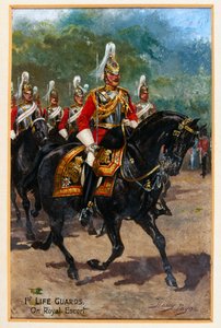 1. Life Guards, auf königlicher Eskorte