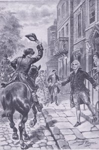 Die lange Fahrt endet in London, Illustration aus My Magazine von Harry Payne
