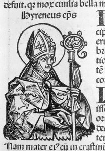 Heiliger Irenäus Bischof nach der Chronik von Nürnberg von Hartmann Schedel