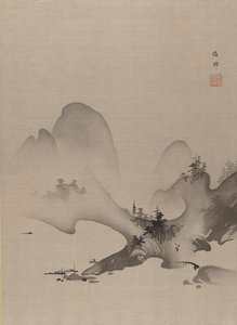 See und Berge, ca. 1885-89 von Hashimoto Gaho
