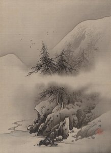 Schneelandschaft von Hashimoto Gaho