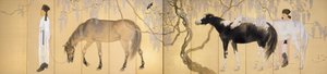 Besuch bei einem Einsiedler, 1930 von Hashimoto Kansetsu