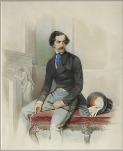 Porträt von Alexey Arkadyevich Stolypin Mongo 1816-1858, 1845