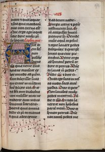 Evangelienbuch mit Evangelistenporträts: Verzierte Initiale, um 1480 von Hausbuch Master