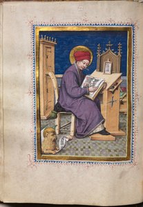 Evangelienbuch mit Evangelistenporträts: Heiliger Markus, ca. 1480 von Hausbuch Master