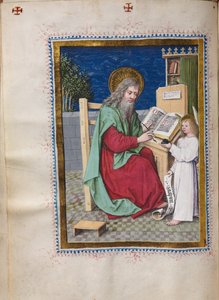 Evangelienbuch mit Evangelistenporträts: Heiliger Matthäus