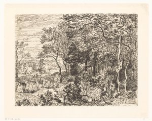 Figuren am Waldrand von Hector Allemand