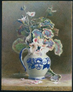Geranien in einem chinesischen Krug, 1875
