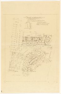 Plan, Projekt de Lotillement, rue Gros und rue de la Fontaine, Paris von Hector Guimard