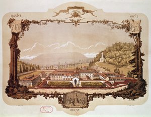 Ansicht der Abtei Clairvaux
