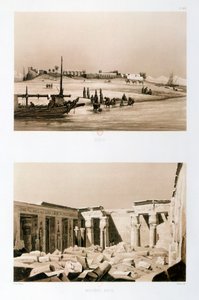 Luxor und Medinet Habu, Ägypten, 1841 von Hector Horeau