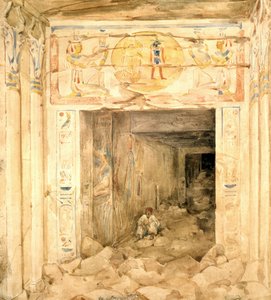 Zerstörtes Inneres des Tempels in Esneh (Esne), Oberägypten