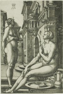 Bathseba im Bade von Heinrich Aldegrever