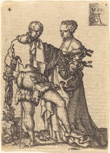 Tanzendes Paar, 1551 von Heinrich Aldegrever