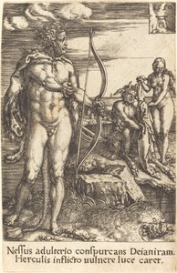 Herkules tötet Nessus von Heinrich Aldegrever