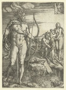 Herkules rettet Deïanira vor Nessus von Heinrich Aldegrever