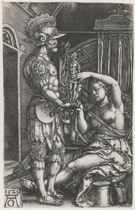 Medea gibt Jason eine Statue von Heinrich Aldegrever