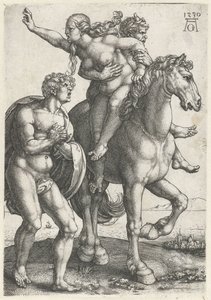 Entführung einer Frau durch einen Satyr von Heinrich Aldegrever