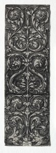Ornamentdesign mit Fischen, 1552 von Heinrich Aldegrever
