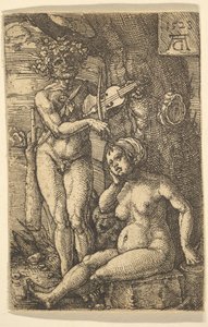 Orpheus und Eurydike, 1528 von Heinrich Aldegrever