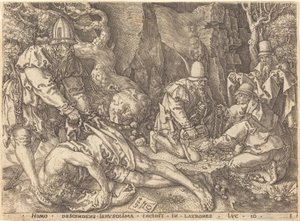 Reisender unter Dieben, 1554