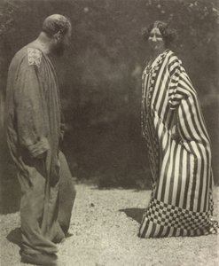 Gustav Klimt und Emilie Flöge, ca. 1909 von Heinrich Böhler