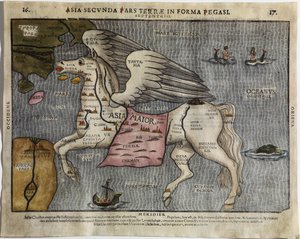 Asia Secunda Pars Terrae in Forma Pegasi