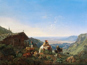 Auftrieb zur Alm an der Benediktenwand