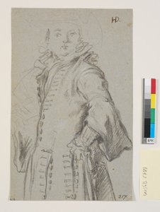 Studie zu einem Männerporträt, 3/4 Figur von Heinrich Dittmers