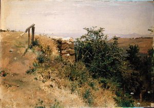 Italienische Landschaft von Heinrich Dreber
