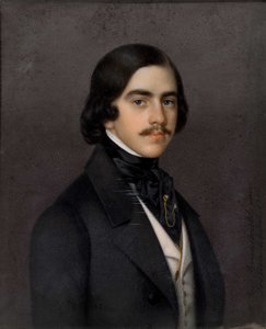 Porträt von Mikhail Alexandrovich Bakunin von Heinrich Ferdinand Grünewald