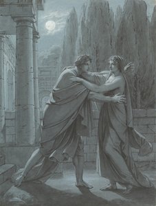Lais überrascht Aristipp, ca. 1801 von Heinrich Friedrich Füger