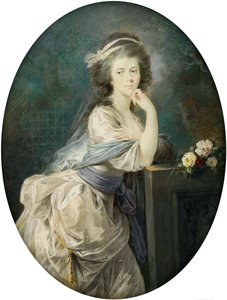 Miniatur der Gräfin von Clam und Gallas von Heinrich Füger