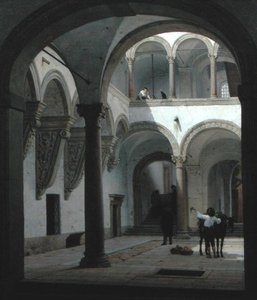 Hof des Palazzo Fava, Bologna